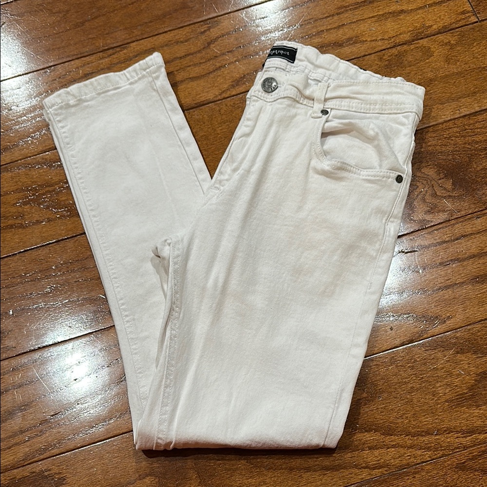 Abstract One men’s White Denim skinny Jeans